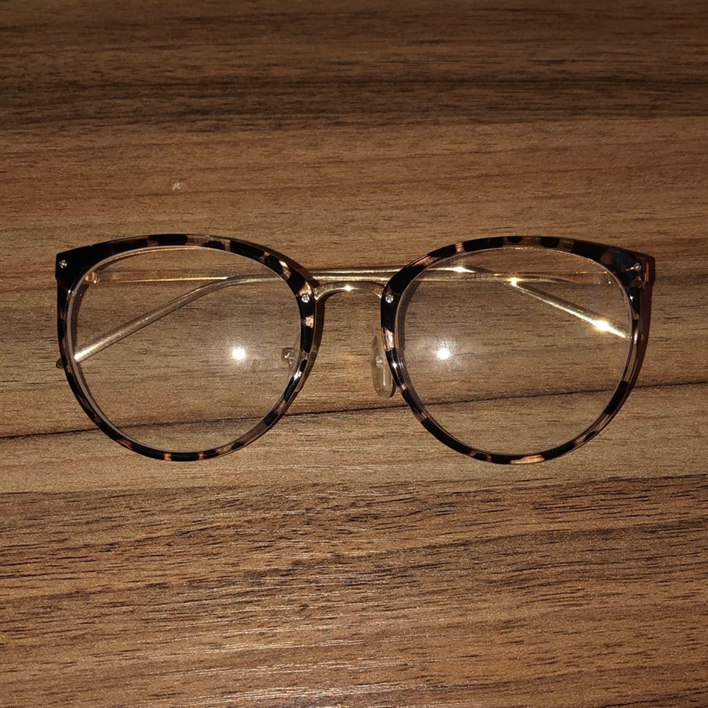 Fake reading glasses